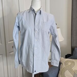 Brooks Brothers Asymmetrical Striped Kids Button Down Shirt